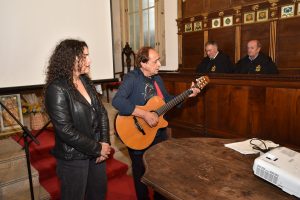 Momento musical durante a cerimónia.